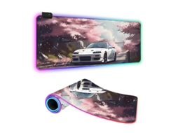 Mousepad Gamer Com Iluminação Led Rgb 80x30cm Brilvibera