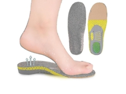 Palmilhas ortopédicas para sapatos, suporte para o arco do pé plano, Saúde S