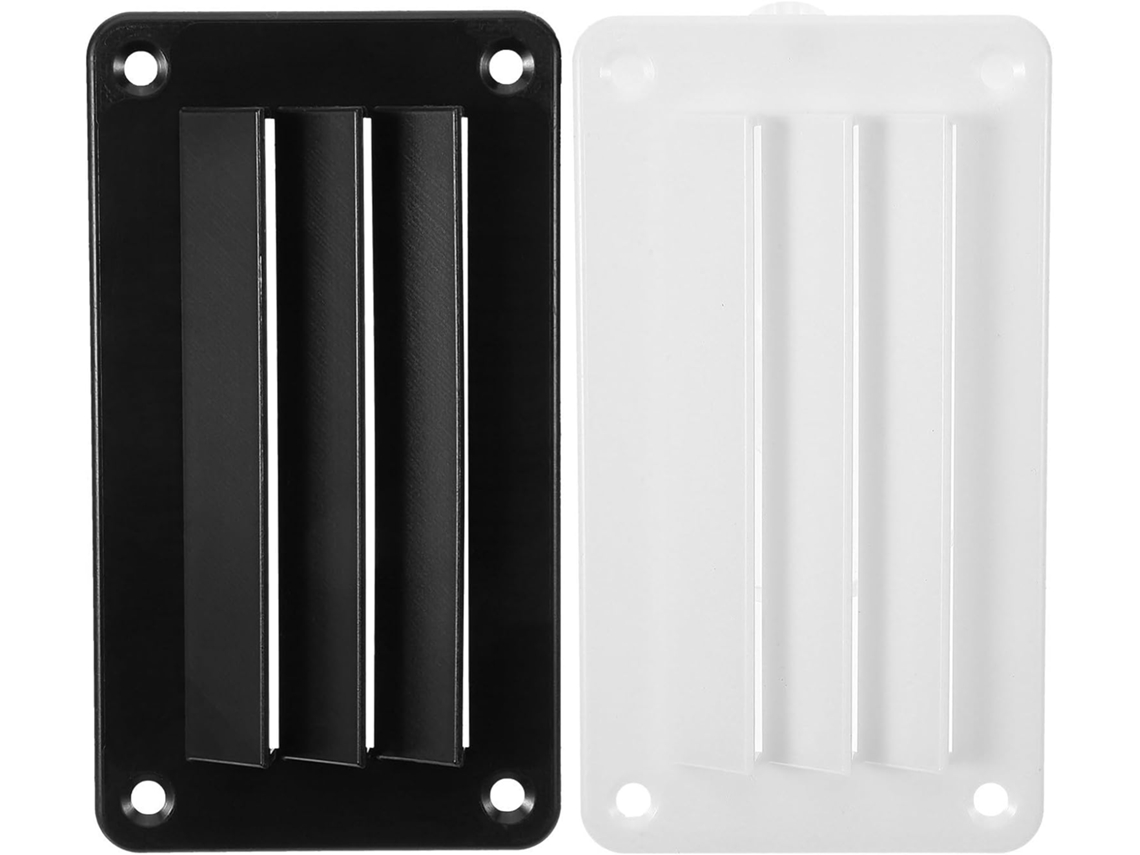 Conjunto de 2 grelhas de ventilação em ABS para saída de ar em autocaravanas.