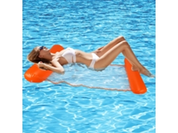 Rede Flutuante Multifuncional, 4 Em 1, Inflável, Para Piscina, Espreguiçadeira, Rede Flutuante Para Água, Multifuncional E Dobrável (laranja)
