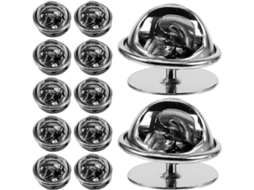 Pins De Esmalte, Pinos De Travamento 10mm, 50 Unidades, Ideais Para Pins De Lapela E Acessórios Chapéu