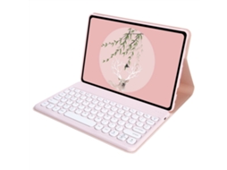Capa Com Teclado Para Tablet Lurelia, Compatível Com Lenovo Tab 10.1 2025/zhaoyang K10c 10,1" Tb311fu, Rosa, Teclado Bluetooth