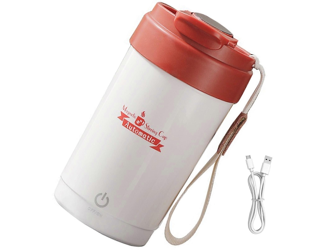Copo Misturador Inteligente De 300ml Com Visor Térmico, Função De Mistura Automática, Próprio Para Lava-louças, Em Aço Inoxidável, Ideal Para Aca