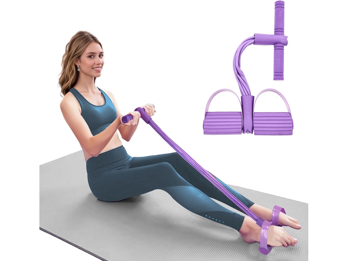 21-faixas Elásticas De Resistência Para Exercícios Físicos 8-tubos Com Pedal Tornozelo, Faixa Elástica Os Pés