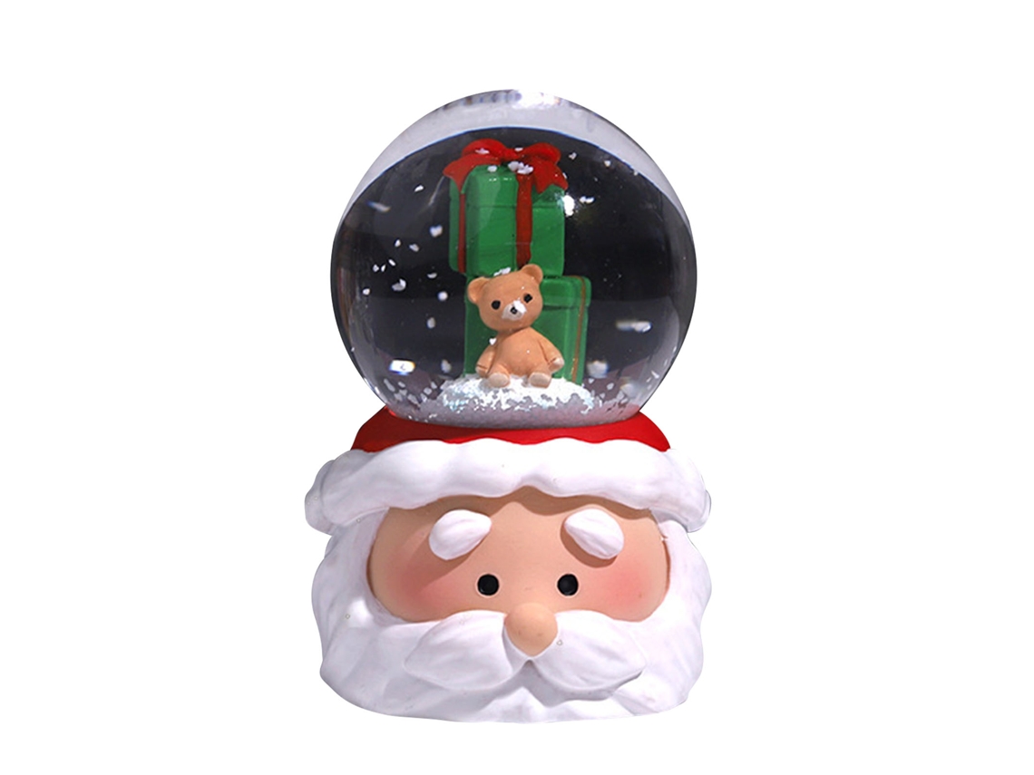 Globo de Neve Natal Luz Colorida Decoração Casa Presente