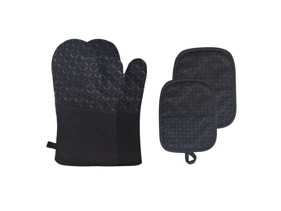 2026-luvas De Forno Linjou Conjunto De 4 Peças Resistentes Ao Calor De Silicone Antiderrapante Para Cozinha