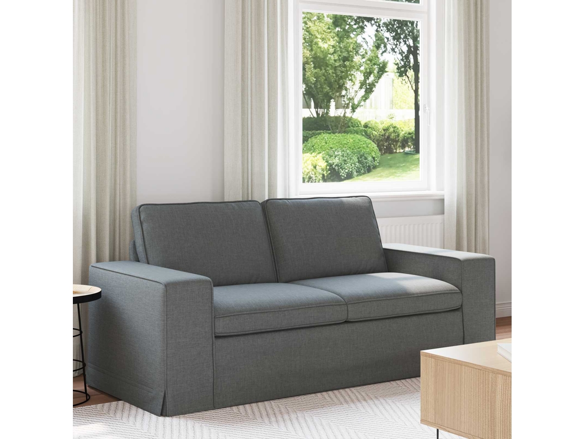 Vidaxl Sofá Cinza Escuro 182 X 80 X 82 Cm Tecido