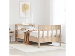 Cama Sem Colchão 90x200 Cm Madeira De Pinho Maciça