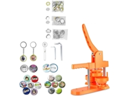 Fabricante de Crachás de Plástico, 32 + 58 Mm, 200 Peças, com 10 SFUSHOS