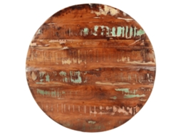 Vidaxl Tampo De Mesa Redondo Ø70x1,5cm Madeira Recuperada Maciça