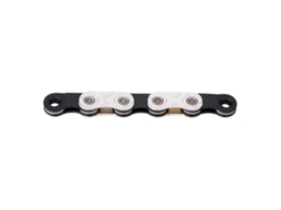 KMC Cadena X flat Waxed 12 13v, Plata/Negro, Compatível com Transmissão Sram Axs