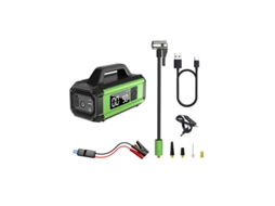Chronus Qb05 Compressor De Ar Portátil Inflador De Pneus Para Carro, Motocicleta, Bicicleta, Bola (verde)