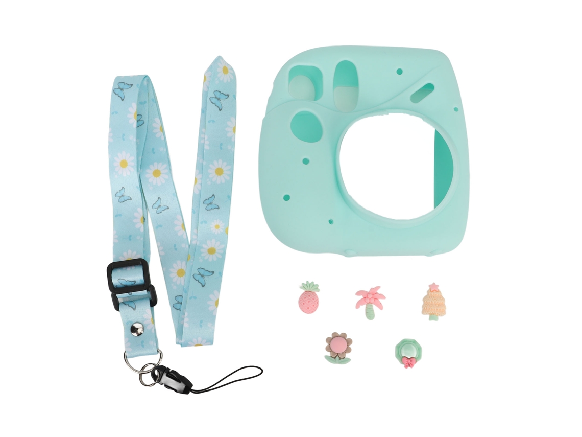 Funda De Silicone Para Câmera Instantânea Instax Mini 7 Plus, Capa Protetora Para Câmera Instantânea