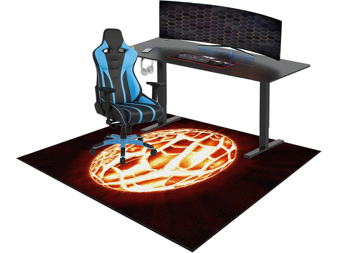 Tapete Cadeira Gamer Protetor Piso Carpete 70 X 100 Cm Ou Escritório, Cadeiras, Gamer,