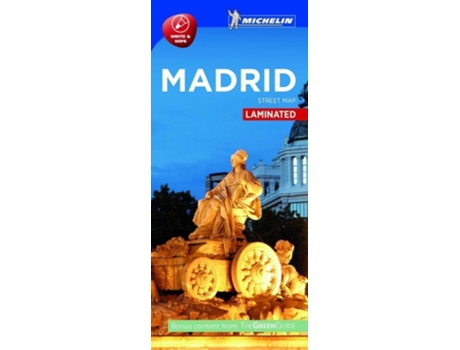 Livro Plano Plastificado Madrid De Michelin (inglês)