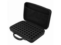 Mala De Transporte Para Óleos Essenciais De Casco Rígido, 60 Frascos 5ml/10ml/15ml, Organizador Com Fecho Zipper