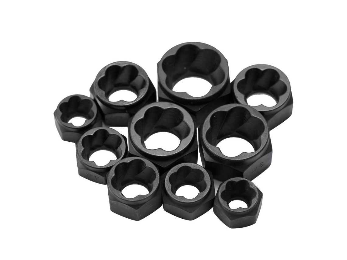 10 Pçs Kit de Ferramentas Removedor de Parafuso de Porca de Parafuso Danificado Conjunto de Remoção de Parafuso Danificado Soquete de Remoçã #2