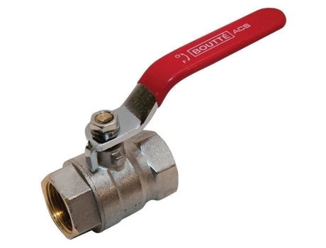 Válvula Fêmea Dupla 1/4 De Volta Com Manípulo Boutte 20x27 Ótima Passagem De Água