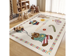 Tapete de Atividades Antiderrapante com Desenho Animado,tapete de Engatinhar para Crianças, Tapete Decorativo para Casa,estilo 2/60x90cm GERTIZ