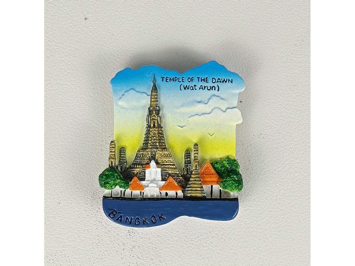 (bangkok, Tailândia) Ímãs De Geladeira Tailandeses, Lembrancinhas Turísticas Exclusivas, Adesivos Magnéticos 3d