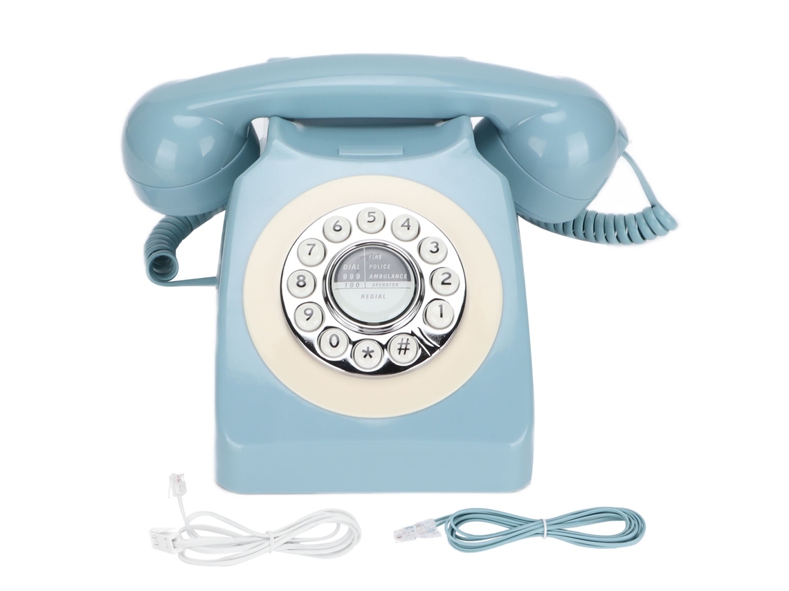 Telefone Fixo Clássico LAXISCREED Azul Céu