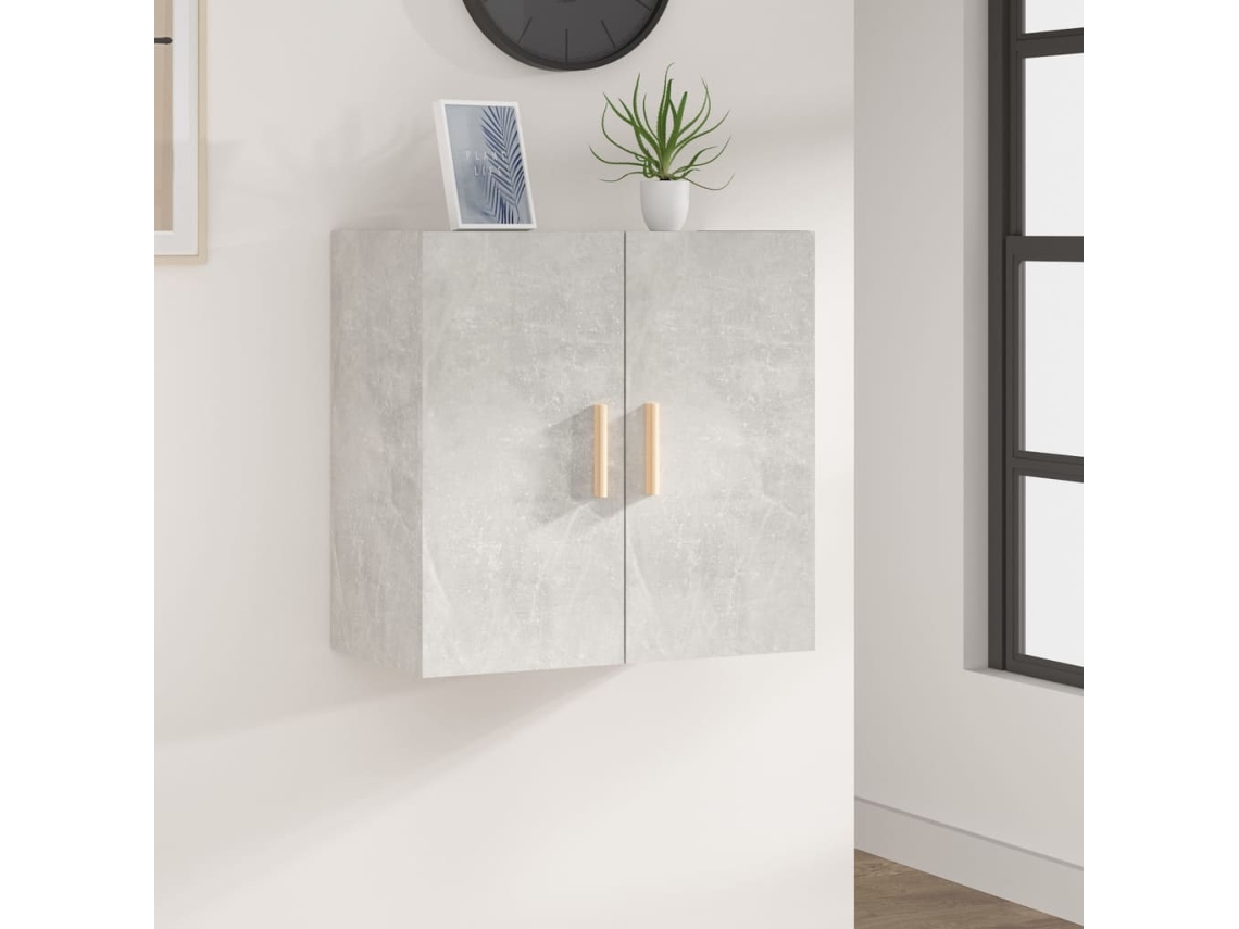 Vidaxl Armário Parede 60x30x60cm Derivados De Madeira Cinzento Cimento