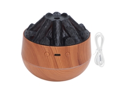 Difusor de Chama Umidificador Silencioso 300ml Simula Fogo Fácil de Operar para Mesa Tipo 2