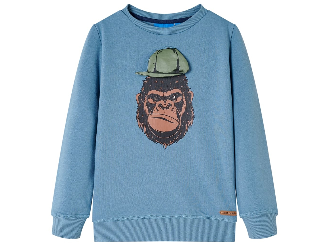 Sweatshirt Para Criança Azul-médio 104