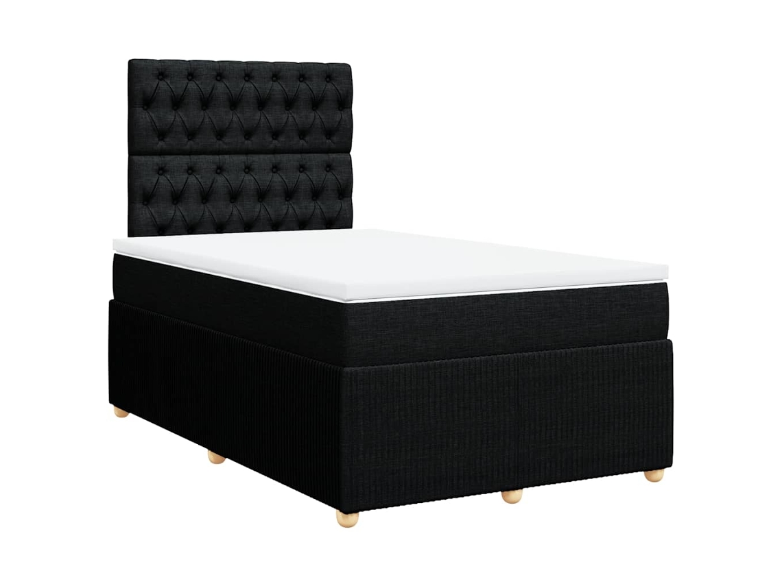 Box Spring Bed, Box Spring Beds Vidaxl Preto Tecido (120 X 200 Cm)