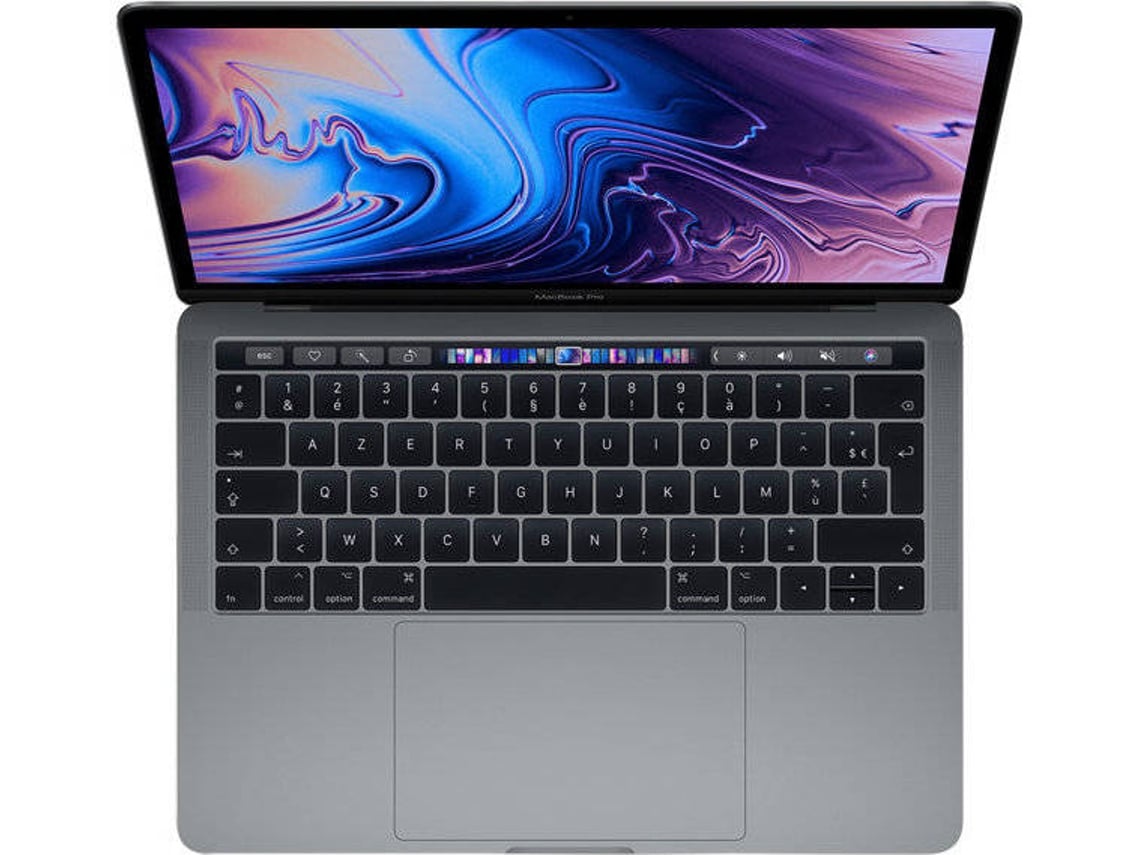 MacBook Pro Touch Bar APPLE Cinzento Sideral (Recondicionado Como Novo - 13'' - RAM: 16 GB - 256 GB SSD - Intel Core i7 3.3 Ghz - Intel Iris Graphics 550) | Worten.pt