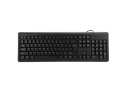 Teclado USB com Fio, 104 Teclas, Silencioso, Mute, Ergonômico, para PC e Laptop T15 S/MARCA