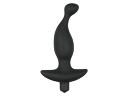 Vibrador De Próstata De Silicone Preto*