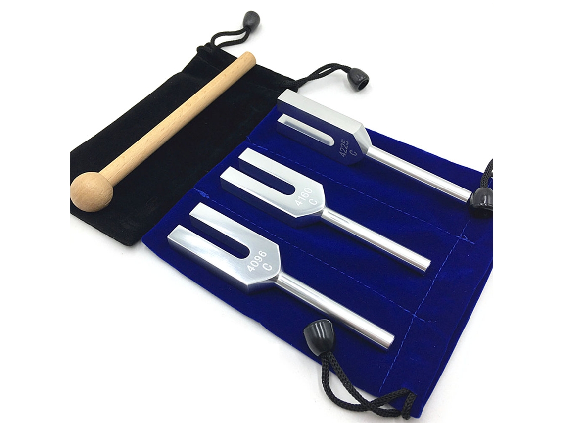 Ats set de 3 Diapasones Ángeles 4096 Hz Instrumento Musical de Curación por Sonido