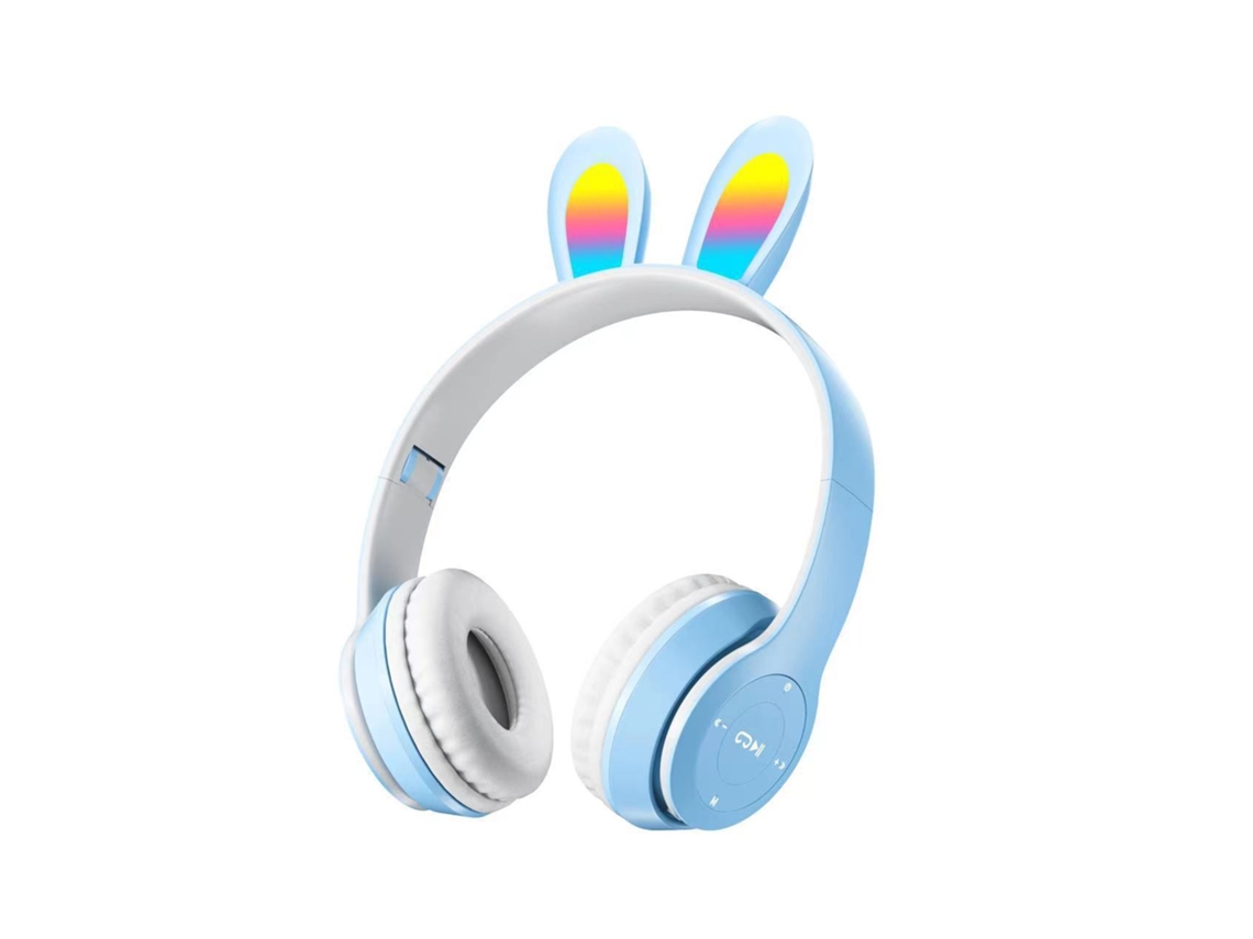Auscultadores Bluetooth AGTRUM P47R Over Ear Azul Claro