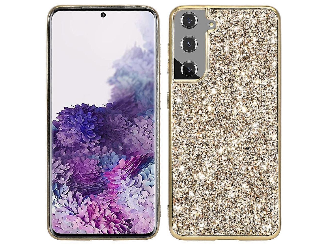 Capa Pc/tpu Para Samsung Galaxy S22 5g, Dourada, Elysve