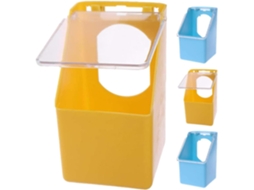 Kit de 4 Comedouros para Gaiola de Pássaros em Pp, Transparentes, Laváveis, Adequados para Gaiolas de Papagaios e CHABERLU