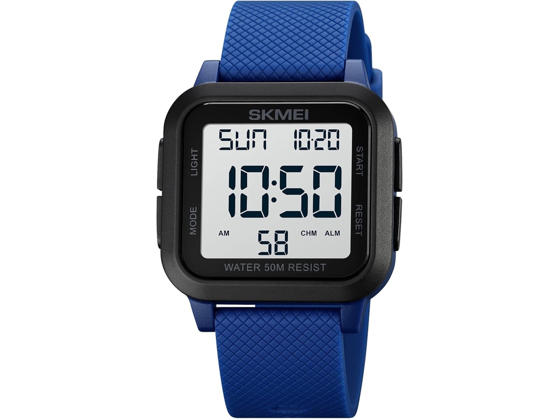 Lurelia Relógio Digital Desportivo, Visor Digital, Led, Alarme, Data/calendário, Resistente À Água, Dourado E Preto