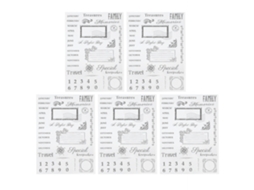 5pcs Sellos Transparentes de Goma Tpr Diy para Diarios, Manualidades Y Calendarios Mensuales
