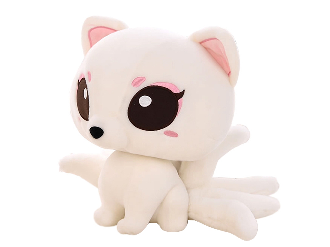 Ats muñeco de Peluche de 25 Cm Linda, Suave Y Seguro, Cola de Nueve Colas para Niños
