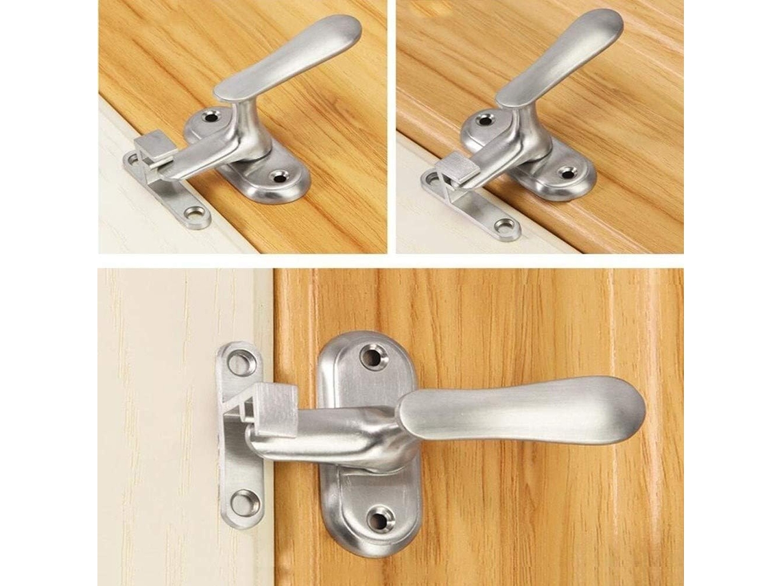 Fechadura Portátil Para Porta, Pino De Trava Alto E Baixo Em Aço Inoxidável, Com Ferrolho, Resistente A Furtos, Fivela