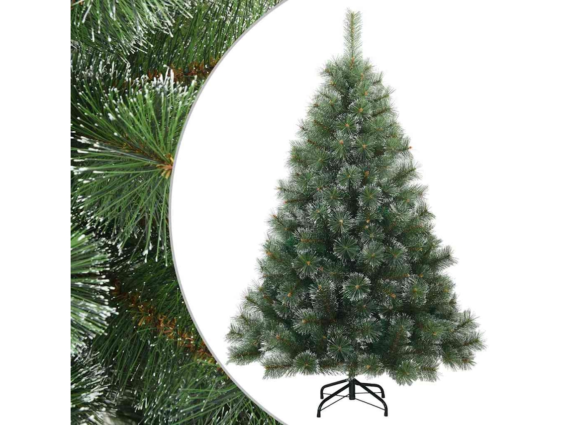 Árvore De Natal Articulada Moderna Com Neve Vidaxl Branco Pvc (150 Cm)