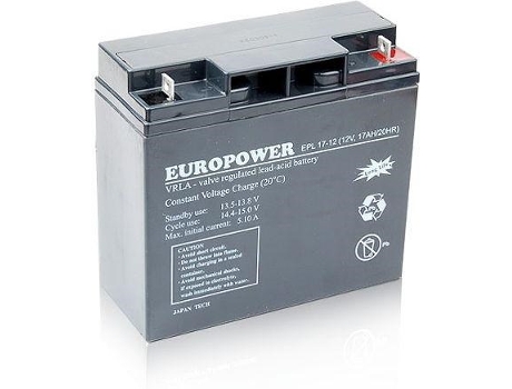 Epl Series Agm Battery 12v 17ah Europower (15 Years Service Life)