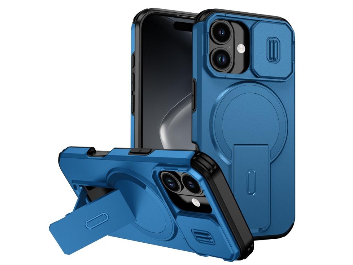 Capa Com Suporte Magsafe Para Iphone 17 - Abertura Deslizante Com Proteção De Câmara