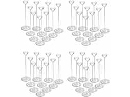 Conjunto De 40 Porta Cartões Quadrados Grandes De 22 Cm Em Formato De Coração, Com N Gokoco (8,6 Polegadas)