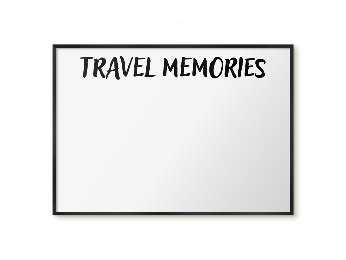 Magnetic Glass Board Travel Memories For The Hall Espelharte (100x70 Cm)
