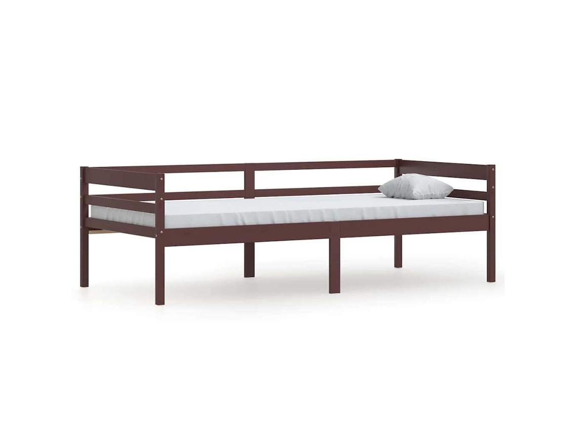 Bed Frame, Bed Frames Vidaxl Marrom Madeira De Pinho (n/a)