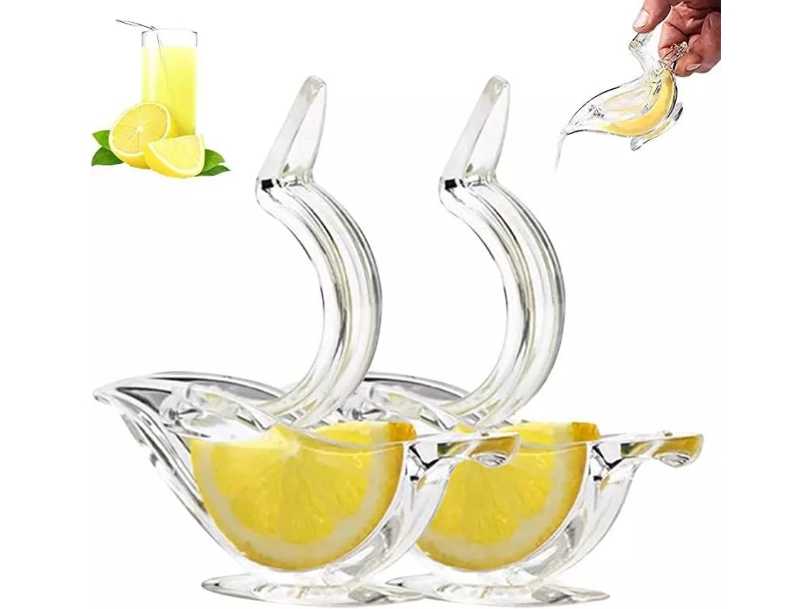 Espremedor De Limão Acrílico Em Formato Pássaro, Ergonômico, Com Bico Para Despejar, 1 Unidade