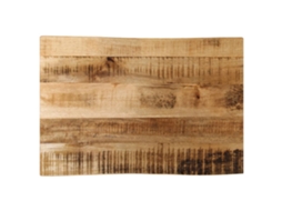 Vidaxl Tampo De Mesa C/ Borda Viva 50x40x2,5cm Mangueira Áspera Maciça
