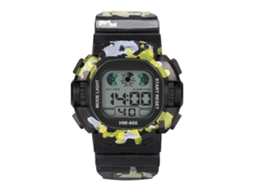 Relógio Eletrônico Infantil de Pulso Digital Simples com Pulseira de Pvc Preto