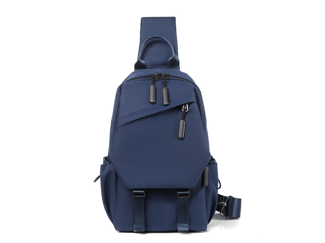 Bolsa Transversal Multifuncional e Moderna, Bolsa de Ombro MDUG (azul)